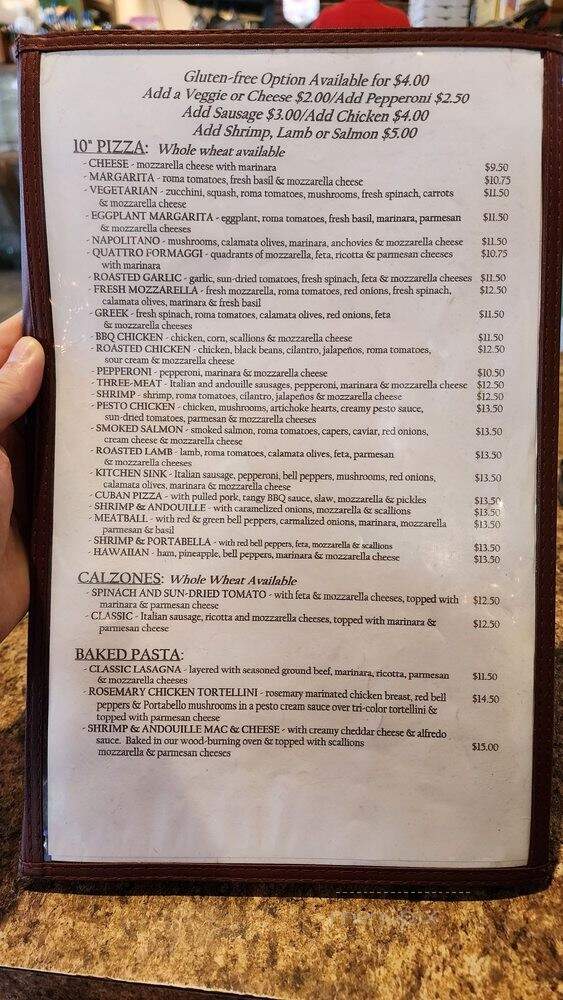 Louisiana Pizza Kitchen - New Orleans, LA menu_pic