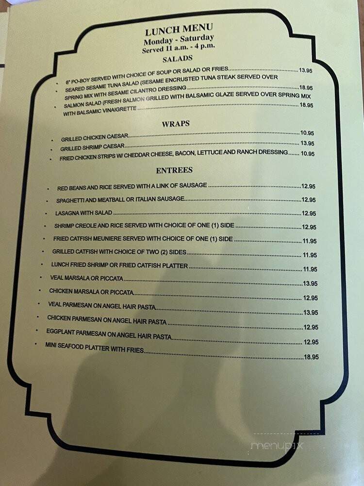 Mandinas Restaurant - Mandeville, LA menu_pic