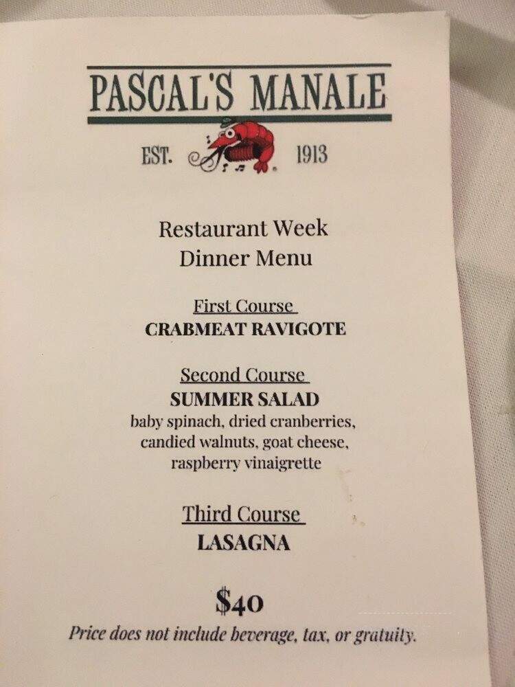 Pascal Manale's Restaurant - New Orleans, LA