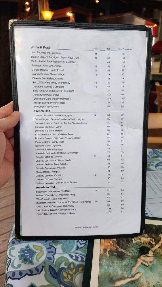 Cafe Degas - New Orleans, LA menu_pic