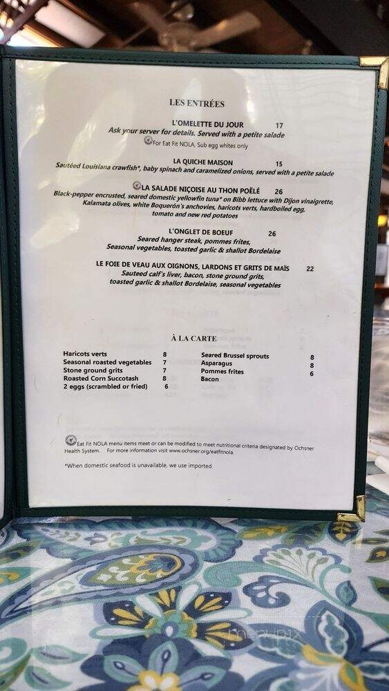 Cafe Degas - New Orleans, LA menu_pic