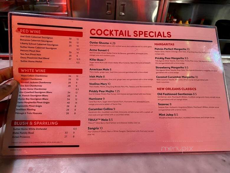 Acme Oyster House - New Orleans, LA menu_pic