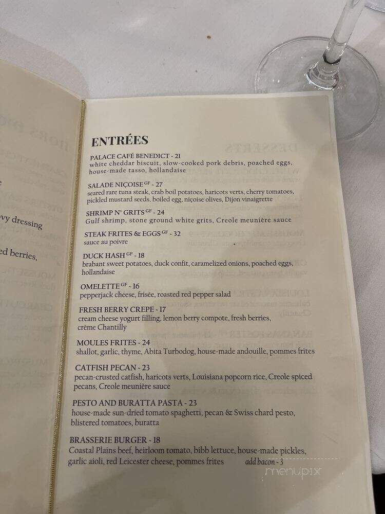 Palace Cafe - New Orleans, LA menu_pic
