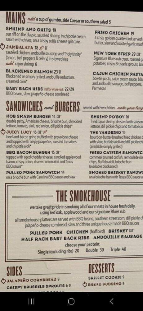 House Of Blues - New Orleans, LA menu_pic