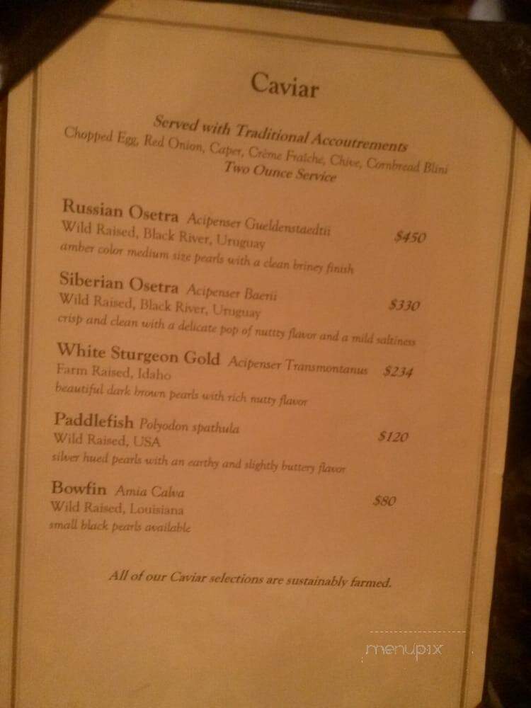 Polo Lounge - New Orleans, LA menu_pic