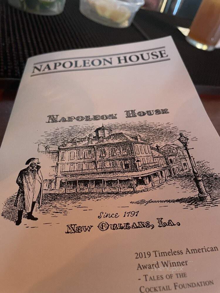 Napoleon House - New Orleans, LA menu_pic