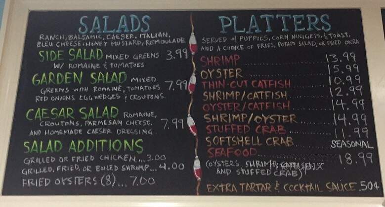 Mandeville Seafood - Mandeville, LA menu_pic