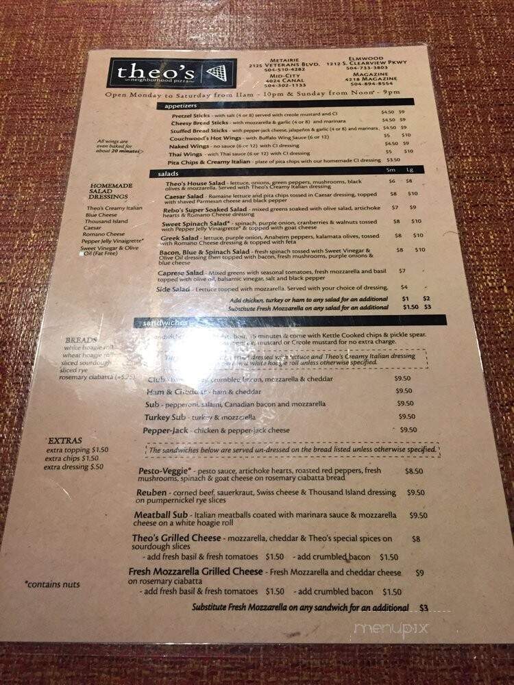 Theo's Pizza - New Orleans, LA