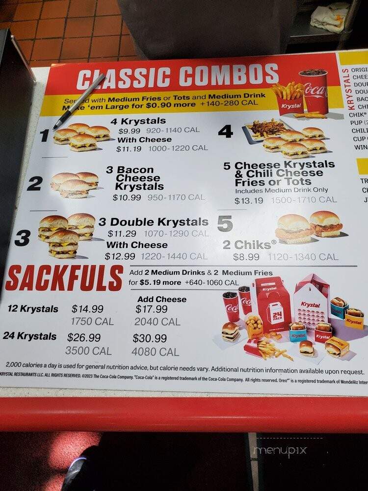 Krystal - New Orleans, LA menu_pic