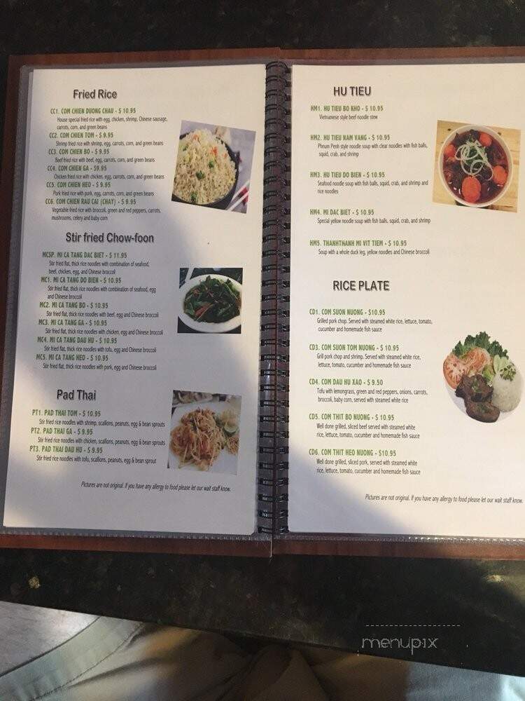 Thanh Thanh II - Portland, ME menu_pic