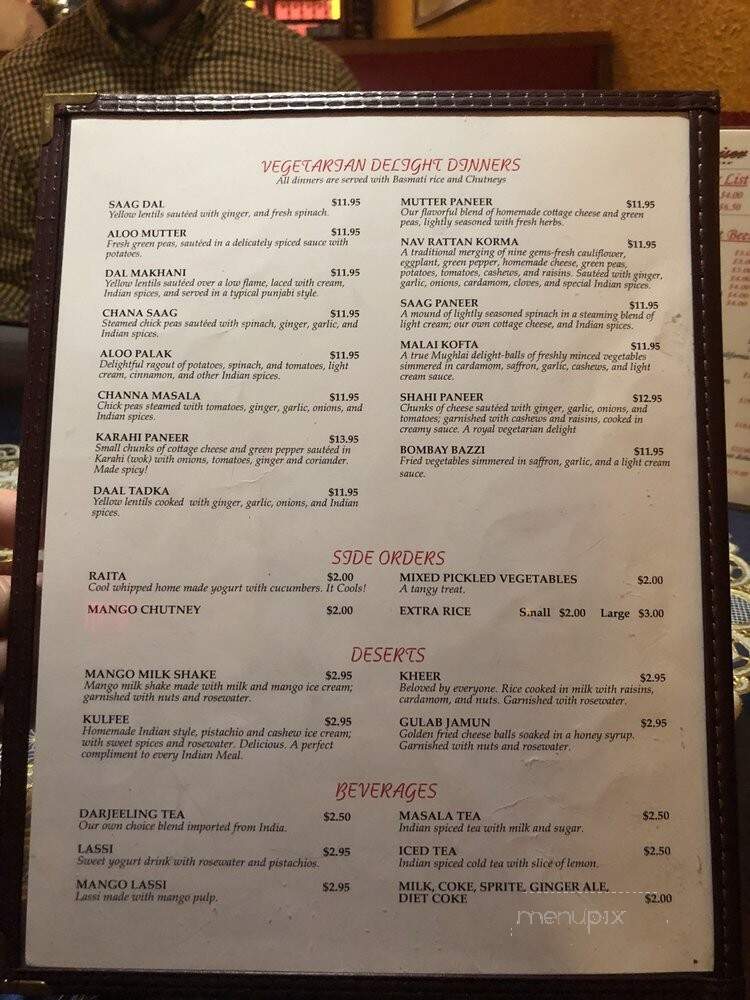India Palace - Portland, ME menu_pic