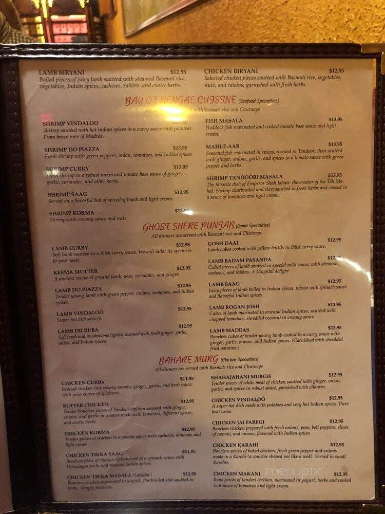 India Palace - Portland, ME menu_pic