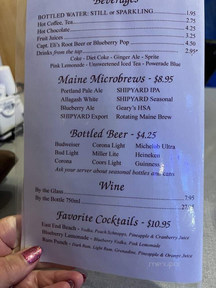 Gilbert's Chowder House - Portland, ME menu_pic