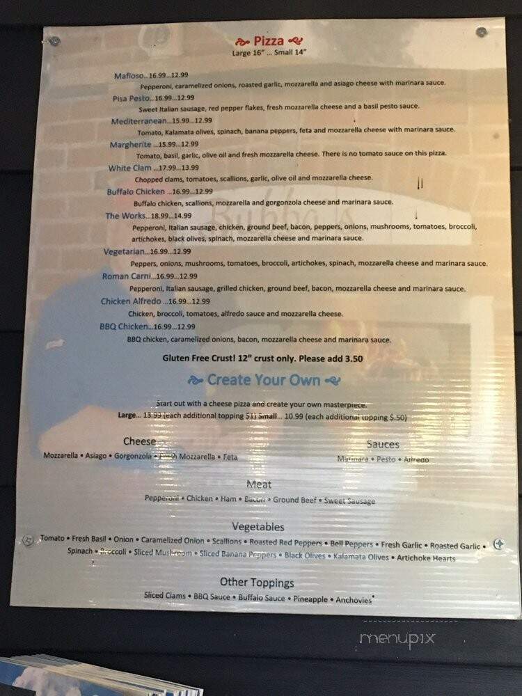 Bubbas - Bar Harbor, ME menu_pic