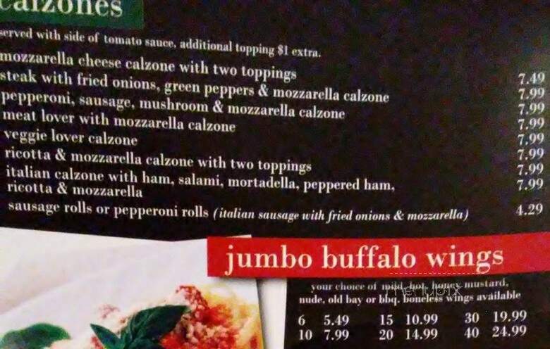 A Slice Of Italy Pizza - Glen Burnie, MD menu_pic