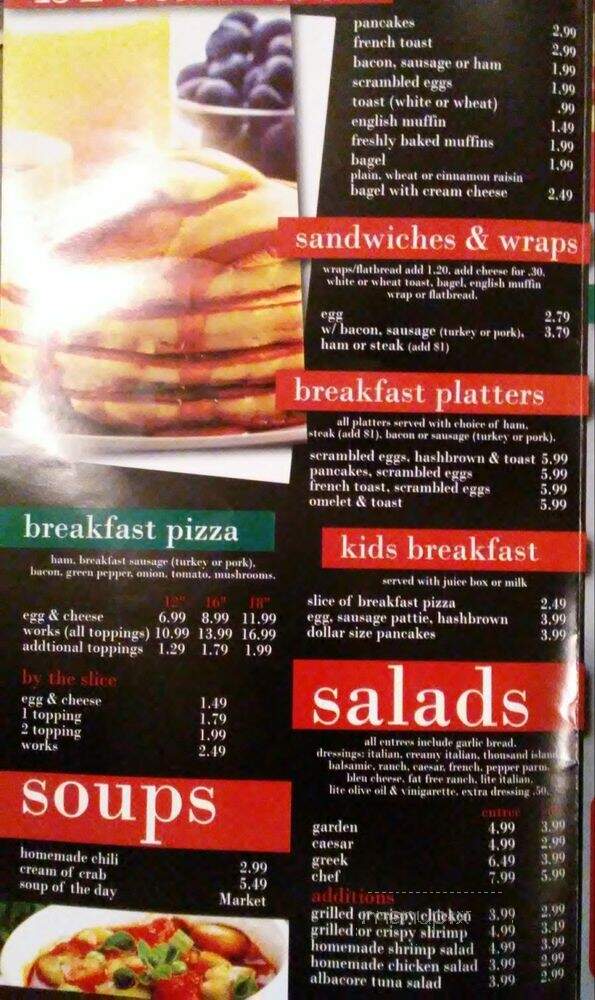 A Slice Of Italy Pizza - Glen Burnie, MD menu_pic