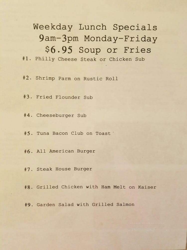 Aberdeen Eagle Diner - Aberdeen, MD menu_pic
