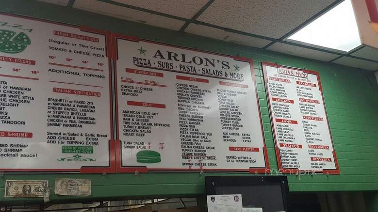 Arlon's Carry Out - Baltimore, MD menu_pic