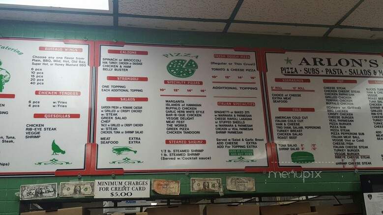 Arlon's Carry Out - Baltimore, MD menu_pic