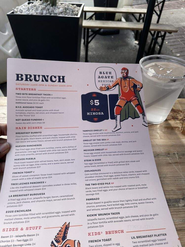 Blue Agave Restaurante Y Tqlr - Baltimore, MD menu_pic