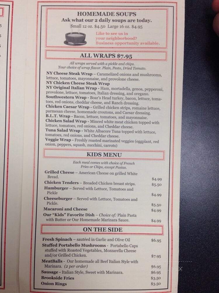 Brookside Original Ny Pizza - Owings Mills, MD menu_pic