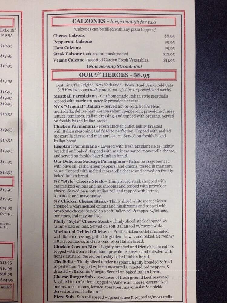 Brookside Original Ny Pizza - Owings Mills, MD menu_pic