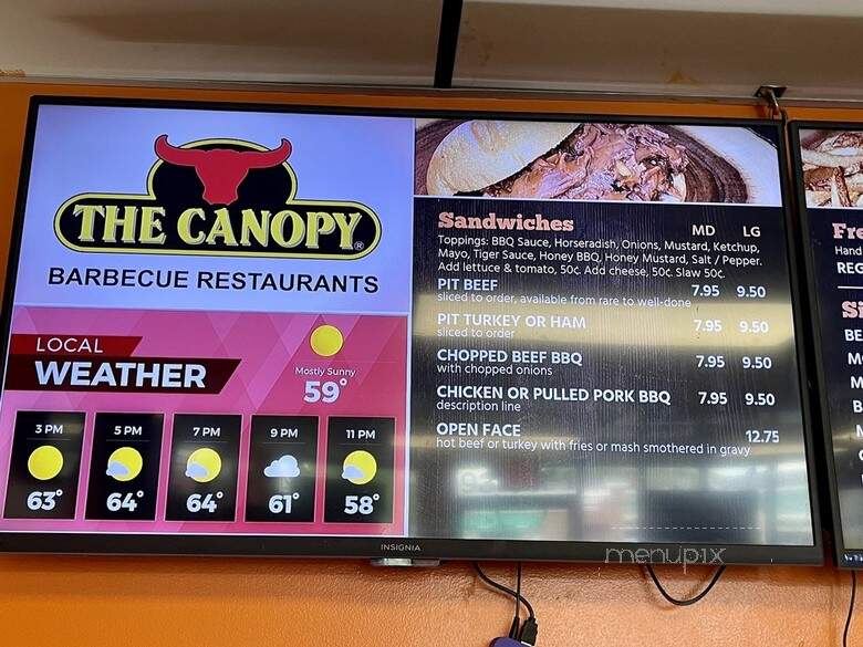 Canopy - Ellicott City, MD menu_pic