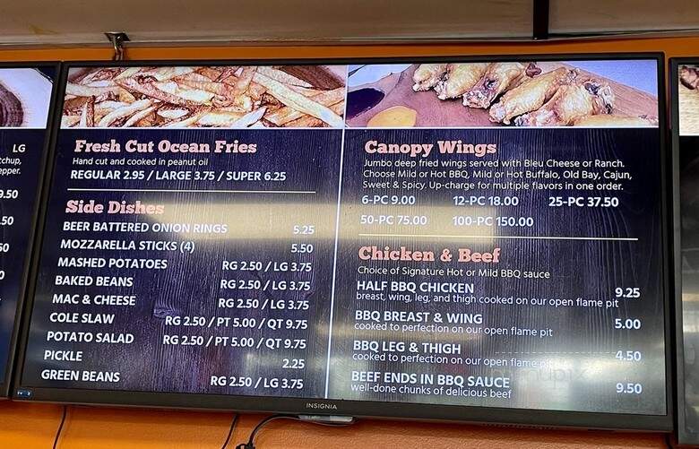 Canopy - Ellicott City, MD menu_pic
