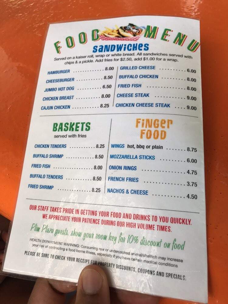 Caribbean Bar & Grill - Ocean City, MD menu_pic