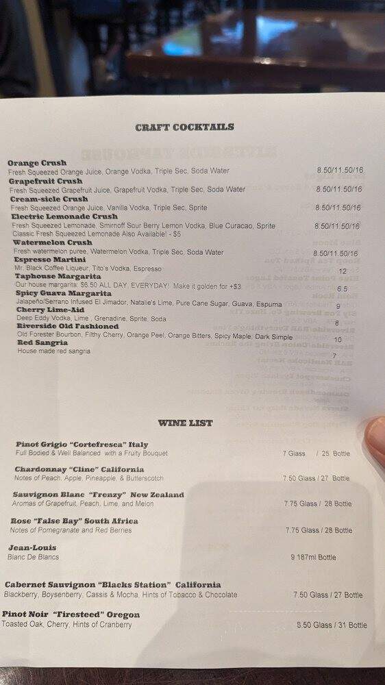 Charlotte's - Baltimore, MD menu_pic