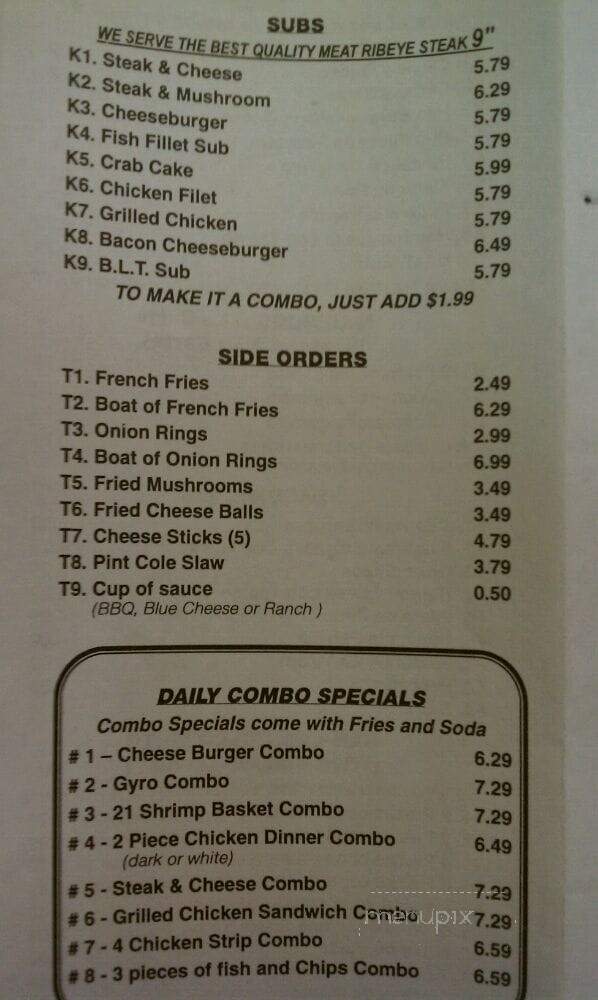 Chicken Basket - Silver Spring, MD menu_pic