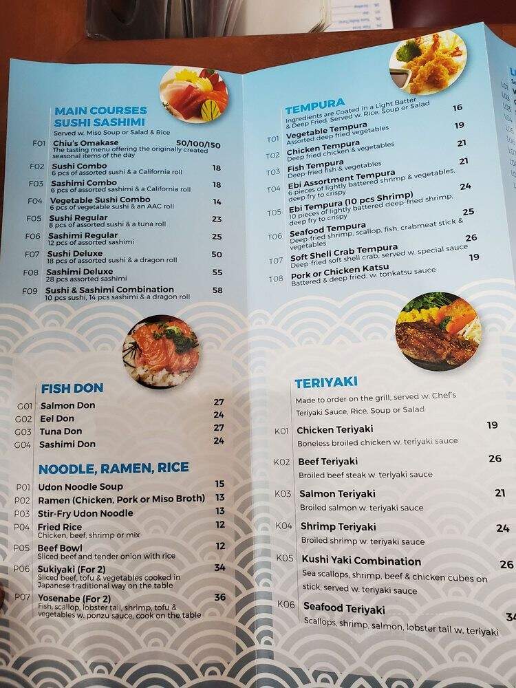 Chiu's Sushi - Baltimore, MD menu_pic