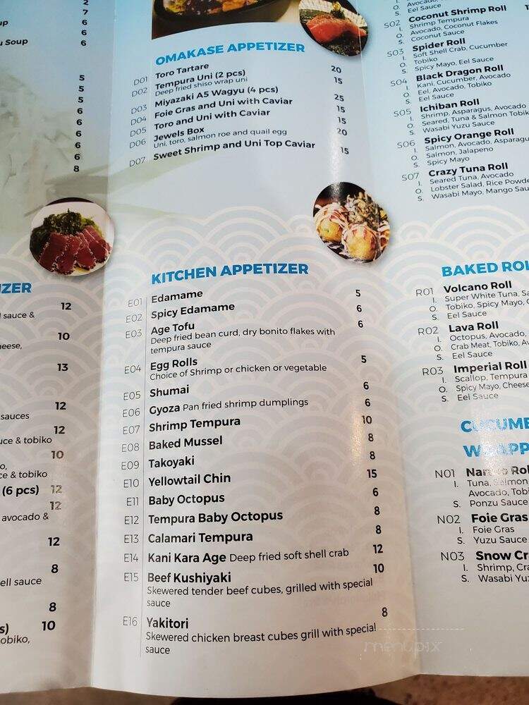 Chiu's Sushi - Baltimore, MD menu_pic