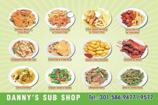 Danny's - Beltsville, MD menu_pic