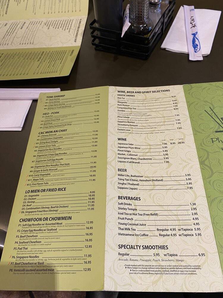 Dat Thanh Cafe - Columbia, MD menu_pic