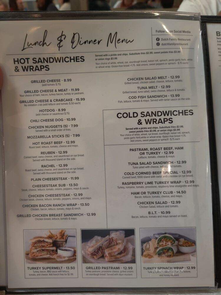 Dutch Family Restaurant - Germantown, MD menu_pic