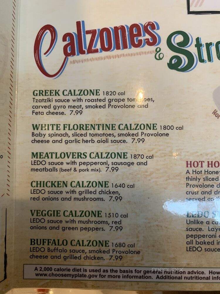 Eddie's Place-Ledo Pizza - Crofton, MD menu_pic