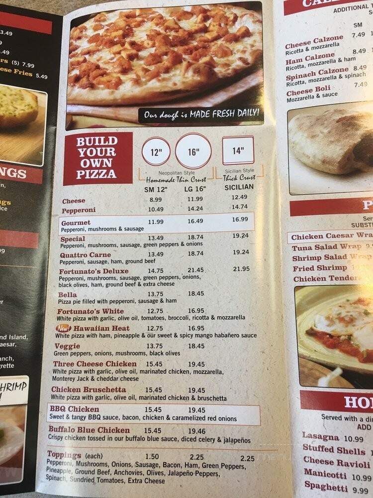 Fortunato Brothers Pizza - Abingdon, MD menu_pic