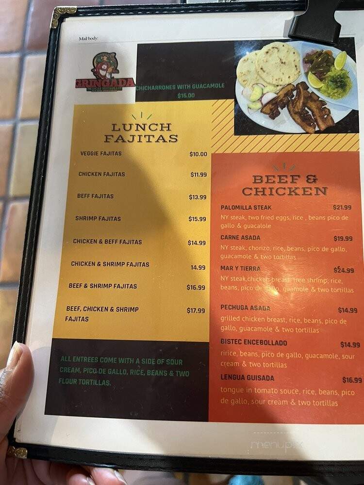Gringada Mexican Restaurant - Beltsville, MD menu_pic