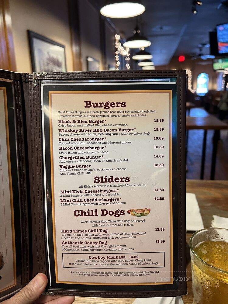 Hard Times Cafe - Rockville, MD menu_pic