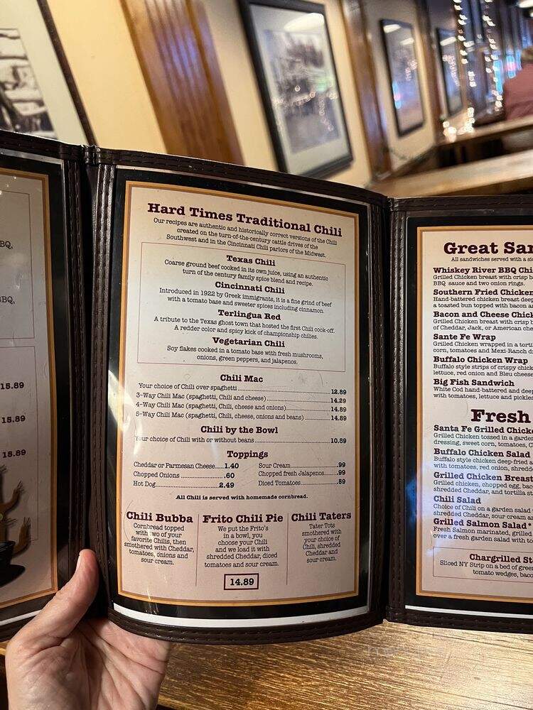 Hard Times Cafe - Rockville, MD menu_pic