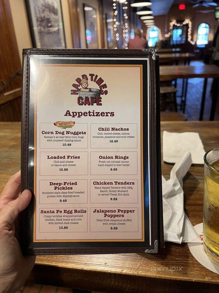 Hard Times Cafe - Rockville, MD menu_pic