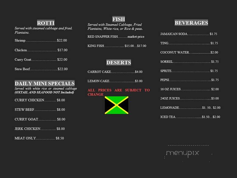 Hummingbird Carryout - Baltimore, MD menu_pic