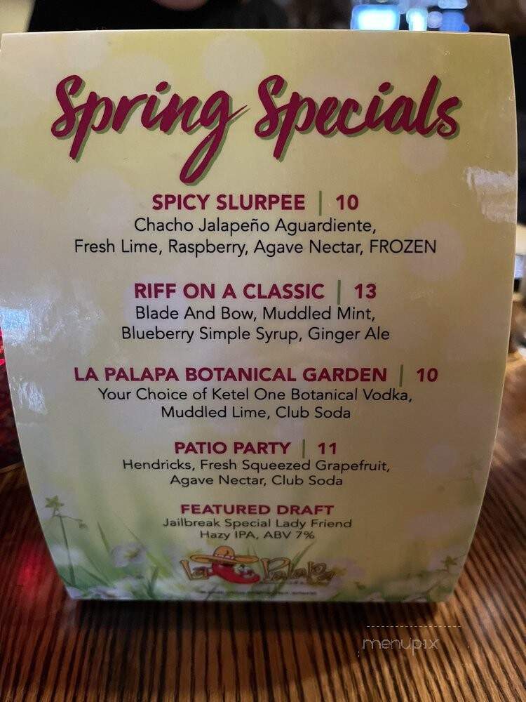 La Palapa Grill - Ellicott City, MD menu_pic