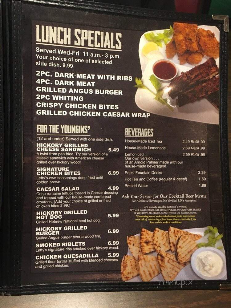 Lefty's Bar-B-Que Unlimited - Waldorf, MD menu_pic