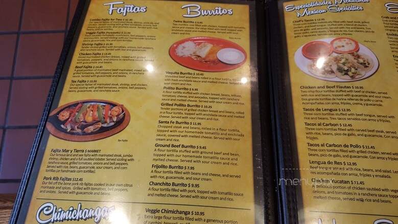 Los Chorro's Restaurant - Wheaton, MD menu_pic