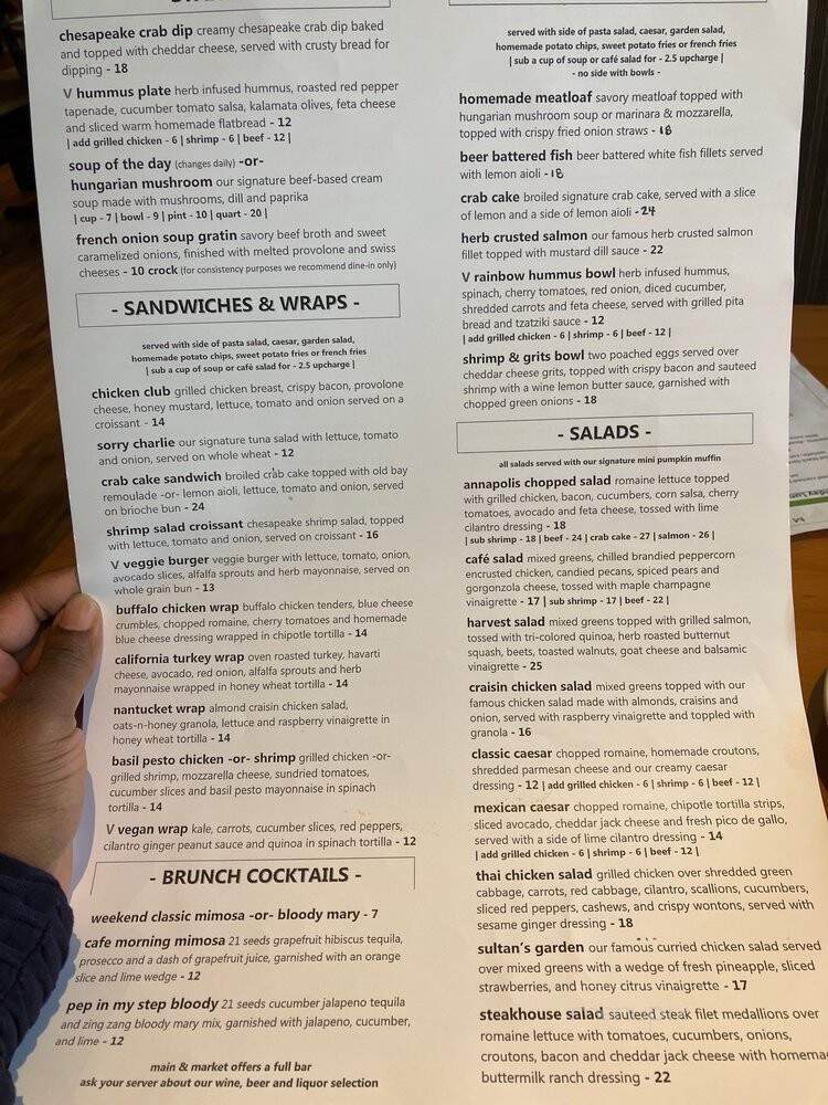 Main Ingredient - Annapolis, MD menu_pic