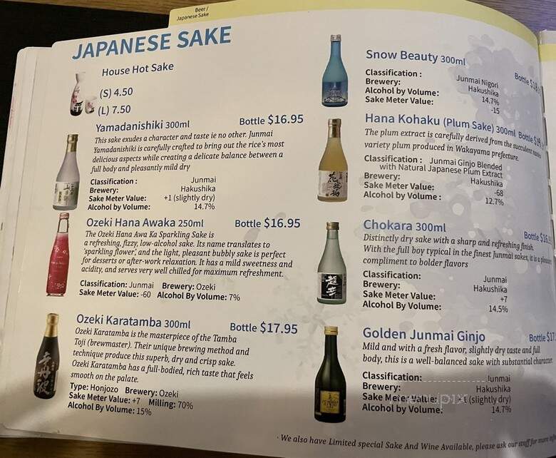 Matsu Japanese Restaurant - Linthicum Heights, MD menu_pic
