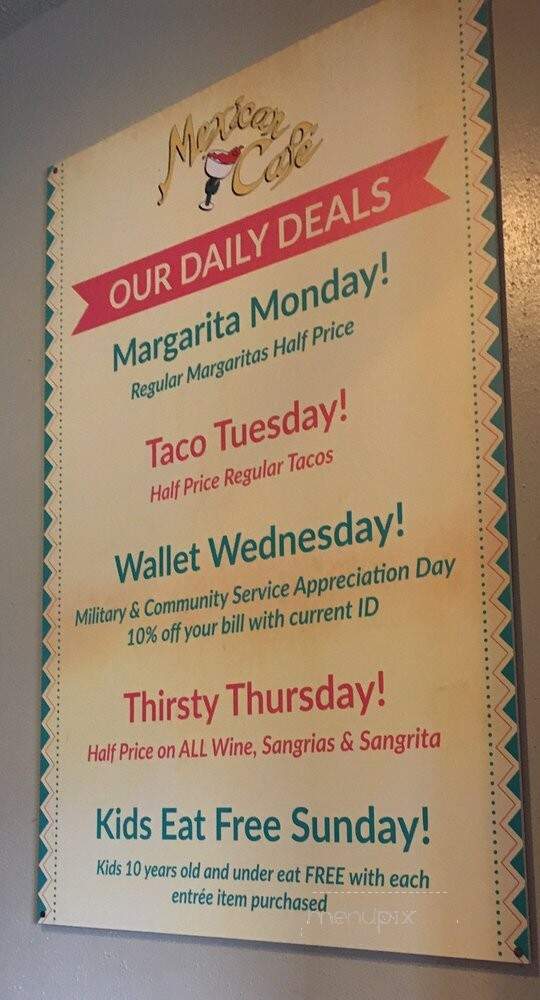 Mexican Cafe - Annapolis, MD menu_pic