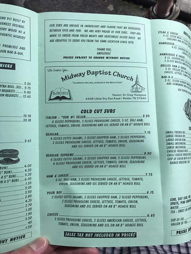 Mike's Bar-B-Que - Mechanicsville, MD menu_pic